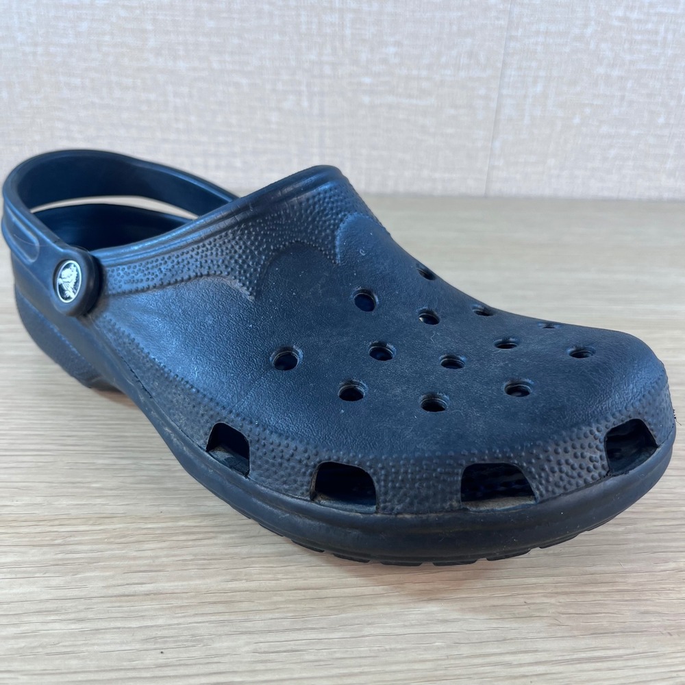 Crocs Classic Clogs Black Slip On Shoes Mens 10-11 Womens 12-14 XL